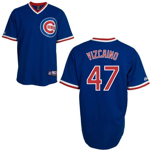 Arodys Vizcaino #47 Youth Baseball Jersey-Chicago Cubs Authentic Alternate 2 Blue MLB Jersey